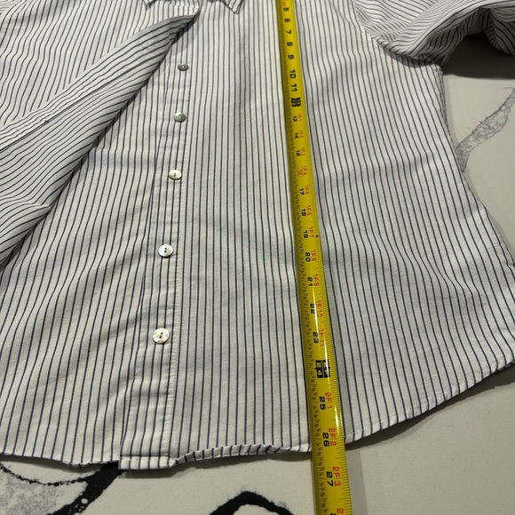 Chico’s shirt in white with pale blue stripes - Picture 7 of 7